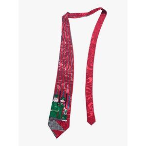 Vintage 1993 Beetle Bailey Men's Neck Tie by Mercedes High Fashion Red